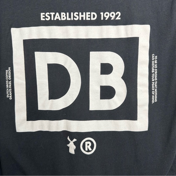 Unisex Dutch Bros Coffee Black Cotton T-SMALL + MEDIUM+LARGE - Picture 4 of 8